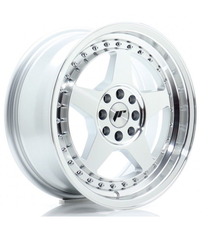 JR Wheels JR6 16x7 ET25 4x100/108 Silver Machined Face