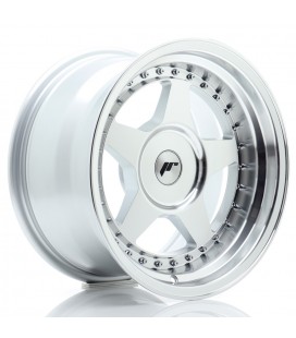 JR Wheels JR6 16x9 ET0-20 BLANK Silver Machined Face