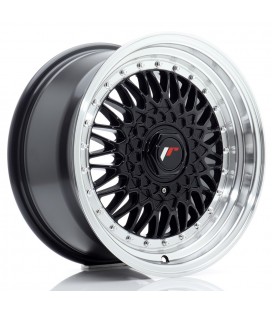 JR Wheels JR9 16x8 ET25 BLANK Gloss Black w/Machined Lip