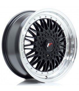 JR Wheels JR9 17x7,5 ET20 4x100/108 Gloss Black w/Machined Lip