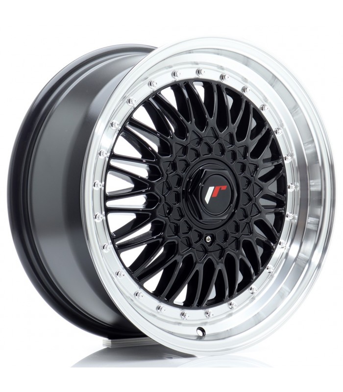 JR Wheels JR9 17x7,5 ET35 4x100/108 Gloss Black w/Machined Lip