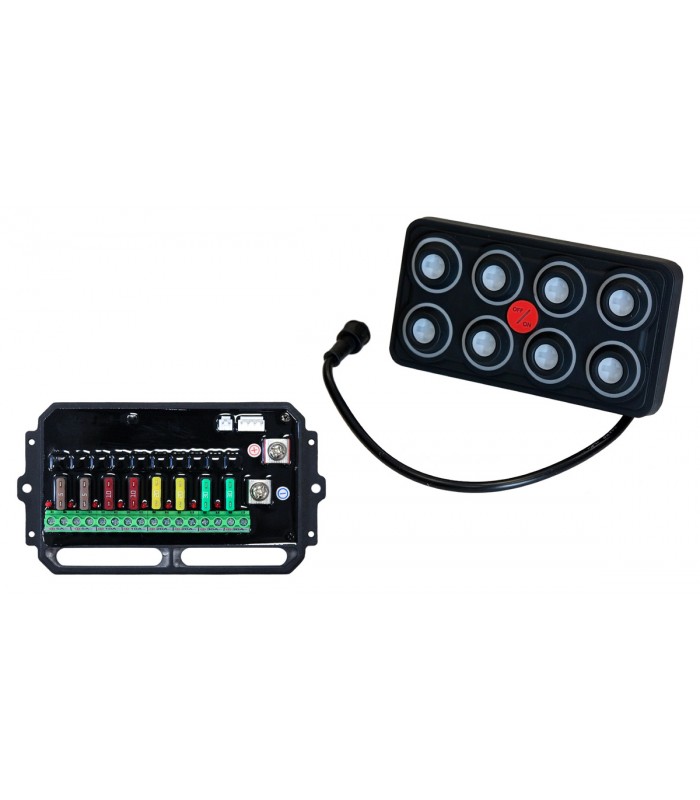 Set of 8 switches with circuit controller