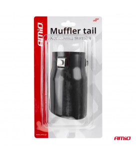 Muffler tail stainless steel black