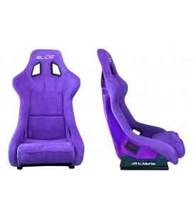 Racing seat SLIDE KS2 Premium Purple Suede Purple Glitter