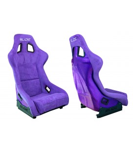 Racing seat SLIDE KS2 Premium Purple Suede Purple Glitter