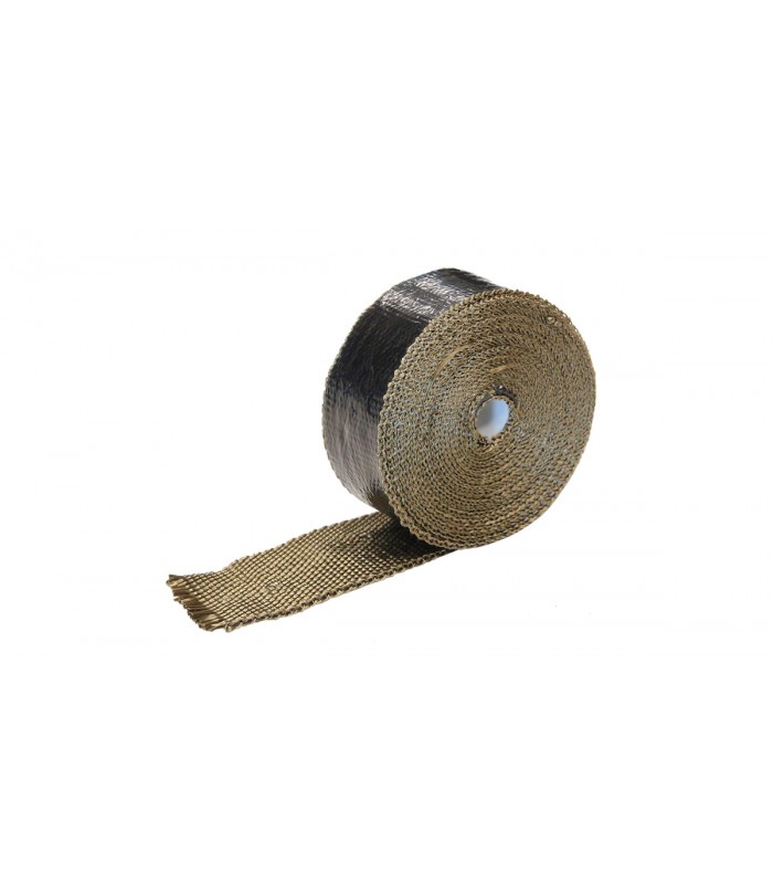 TurboWorks Exhaust heat wrap 50mm x 1mm 10m Titanium + Foil
