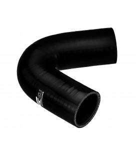 Silicone Reducer elbow 90' 63/76mm Black