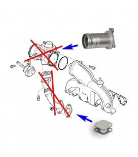 EGR Valve Delete Kit for VW Audi Seat Skoda with engines 1.9 TDI AJM AHU AVB AFN ALH