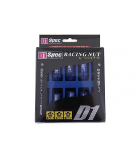 Racing lug nuts D1Spec Alu 12x1.5 blue