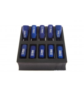 Racing lug nuts D1Spec HEX Alu 1.5 blue