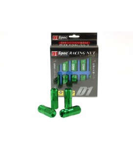 Racing Lug Nuts D1SPEC Replica EW M12x1.5 Green