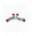Racing lug nuts D1Spec Stal 12x1.5 SilverRed