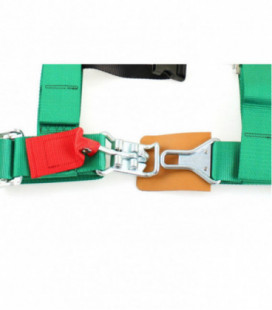 Racing seat belts 4p 2" Green - DTM