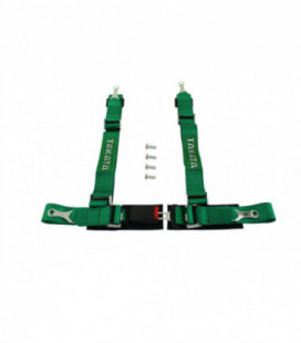 Racing seat belts 4p 2" Green - Takata Replica