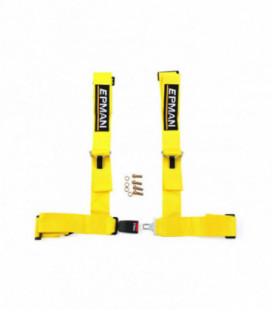 Racing seat belts 4p 3" EPMAN Yellow