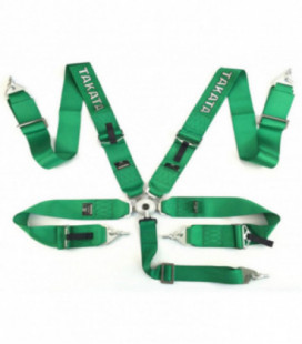 Racing seat belts 5p 3" Green - Takata Replica harness