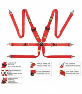 Racing Seat Belts OMP 805HLPF FIA