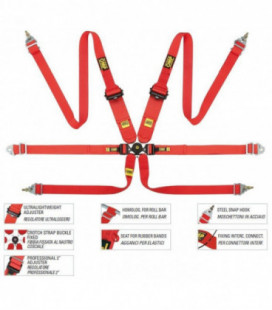 Racing Seat Belts OMP 806HSLEF FIA