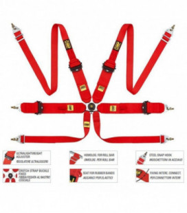 Racing Seat Belts OMP 806HSLF FIA