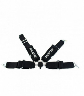 Racing seat belts SLIDE Quick 4p 3" Black