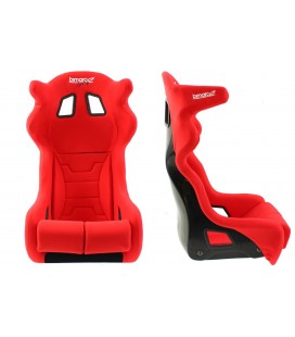Bimarco Grip Velvet raudona HANS FIA sportinė sėdynė