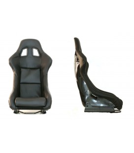 Racing seat EVO PVC CARBON BLACK