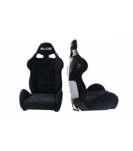 Racing seat SLIDE Cuga Suede Black