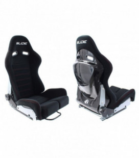 Racing seat SLIDE X3 material Black L