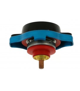 Radiator cap with thermometer D1Spec 15mm 1.1Bar Blue