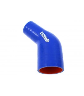 Reduction silicone elbow 45deg TurboWorks Pro Blue 45-63mm