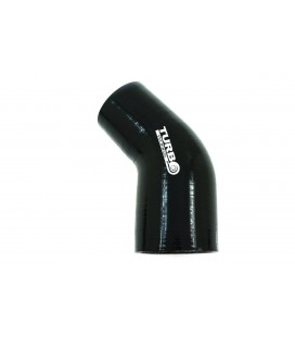 Reduction silicone elbow 45st TurboWorks Black 57-63mm