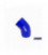 Reduction silicone elbow TurboWorks Blue 45deg 63-76mm