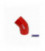 Reduction silicone elbow TurboWorks Red 45deg 76-83mm