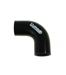 Silicone elbow 90st TurboWorks Black 45mm