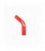 Silicone elbow TurboWorks Red 45st 12mm