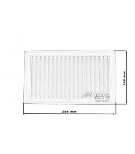 Stock replacement air filter SIMOTA OB001 258X149mm