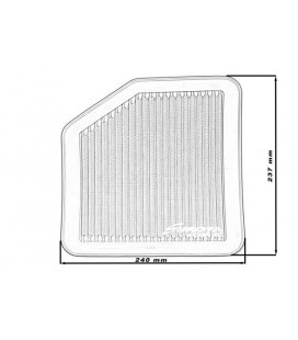 Stock replacement air filter SIMOTA OT016 240X237mm